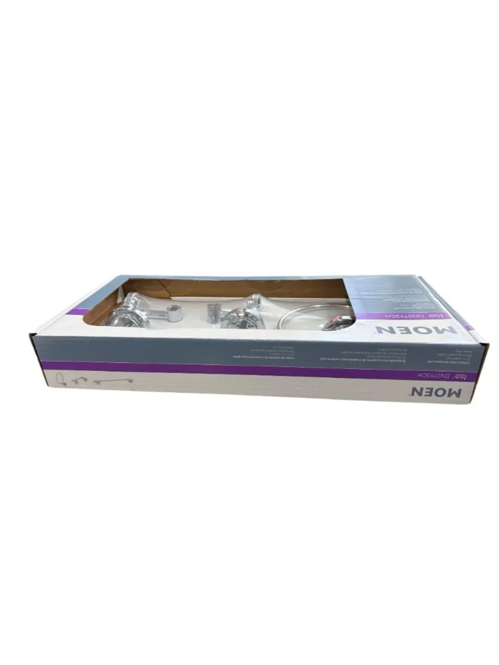 Moen Iso DN0793CH 3-Piece Bath Accessory Kit With Towel Bar, Towel Ring & Pivoti